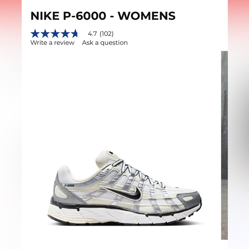 Nike P-6000 Women's Shoes - Coconut and Black